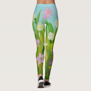 Wildblumen im Gras Leggings
