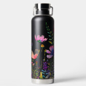Wildblumen im hellen Frühling Trinkflasche (Rückseite)