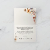 Wildblumen im Herbst Danke, dass die Karte geklapp (Innenseite)