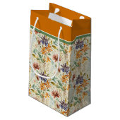 Wildblumen im Herbst Kleine Geschenktüte (Rückseite Schrägansicht)