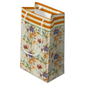 Wildblumen im Herbst Kleine Geschenktüte (Rückseite Schrägansicht)