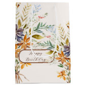 Wildblumen im Herbst Mittlere Geschenktüte (Rückseite)