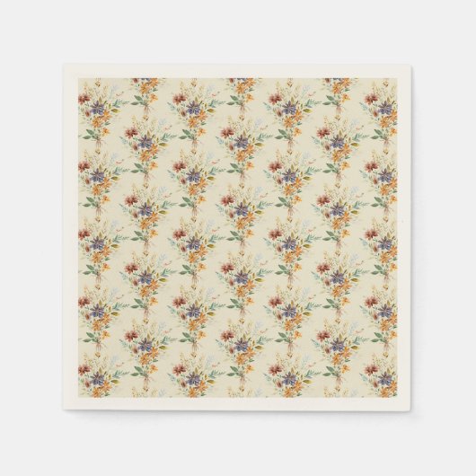 Wildblumen im Herbst Serviette (Vorderseite)