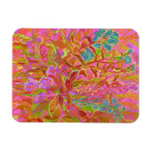 Wildblumen im Norden Farbenfrohe Sommerblumen Kuns Magnet (Horizontal)