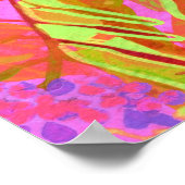 Wildblumen im Norden Farbenfrohe Sommerblumen Kuns Poster (Ecke)