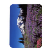 Wildblumen im Sommer am Fuße des Berges Rainier, Magnet (Vertikal)