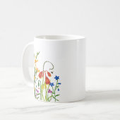 Wildblumen im Sommer Kaffeetasse (Vorderseite Links)