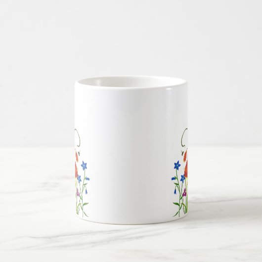 Wildblumen im Sommer Kaffeetasse (Mittel)