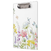 Wildblumen im Sommer Wiesen Klemmbrett (Links)