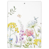 Wildblumen im Sommer Wiesen Klemmbrett (Rückseite)