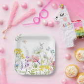 Wildblumen im Sommer Wiesen Pappteller (Party)