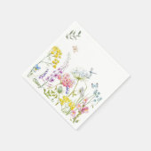 Wildblumen im Sommer Wiesen Serviette (Ecke)