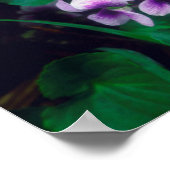 Wildblumen im Wald Poster (Ecke)
