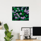 Wildblumen im Wald Poster (Heimbüro)