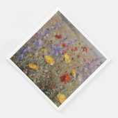 Wildblumen im Wasserfarbengebirge Serviette (Ecke)