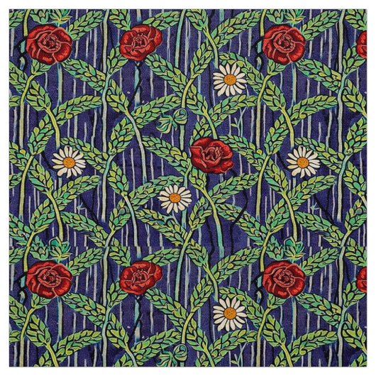 Wildblumen im Weizenfeld-Muster Stoff (Muster)