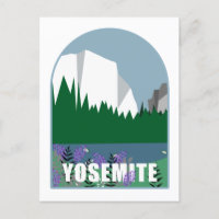 Wildblumen im Yosemite Nationalpark Illustration