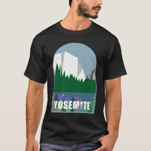 Wildblumen im Yosemite Nationalpark Illustration T-Shirt