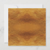 Wildblumen Imitate Goldene Kalligraphie 50 Jahre Einladung (Rückseite)