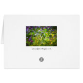 Wildblumen Impasto Malerei - Originelle Blume Kuns (Rückseite Horizontal)