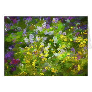 Wildblumen Impasto Malerei - Originelle Blume Kuns