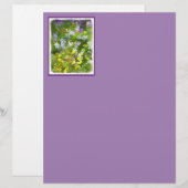 Wildblumen Impasto Malerei - Originelle Blume Kuns (Vorne/Hinten)