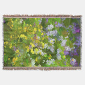 Wildblumen Impasto Malerei - Originelle Blume Kuns Decke (Vorderseite)