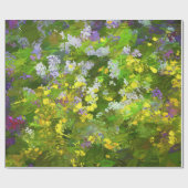 Wildblumen Impasto Malerei - Originelle Blume Kuns Geschenkpapier (Flach)