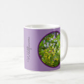 Wildblumen Impasto Malerei - Originelle Blume Kuns Kaffeetasse (VorderseiteRechts)