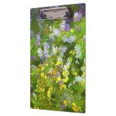 Wildblumen Impasto Malerei - Originelle Blume Kuns Klemmbrett (Links)