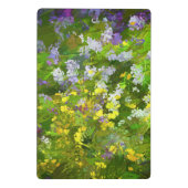 Wildblumen Impasto Malerei - Originelle Blume Kuns Mini Klemmbrett (Rückseite)