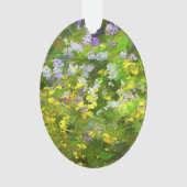 Wildblumen Impasto Malerei - Originelle Blume Kuns Ornament (Vorderseite)