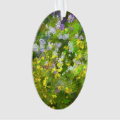Wildblumen Impasto Malerei - Originelle Blume Kuns Ornament (Vorderseite)