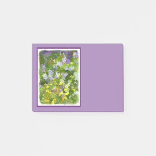 Wildblumen Impasto Malerei - Originelle Blume Kuns Post-it Klebezettel