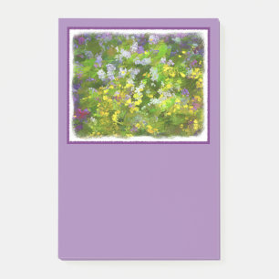Wildblumen Impasto Malerei - Originelle Blume Kuns Post-it Klebezettel