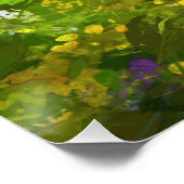Wildblumen Impasto Malerei - Originelle Blume Kuns Poster (Ecke)