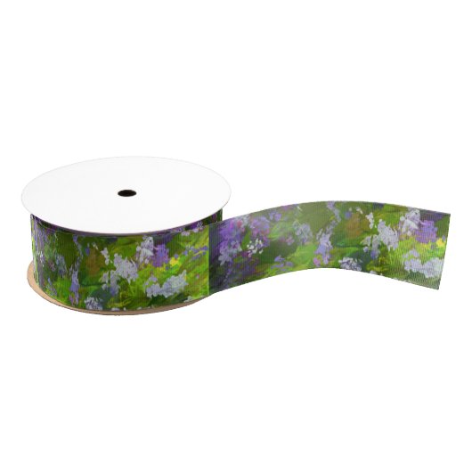 Wildblumen Impasto Malerei - Originelle Blume Kuns Ripsband (Spule)
