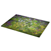 Wildblumen Impasto Malerei - Originelle Blume Kuns Schneidebrett (Ecke)
