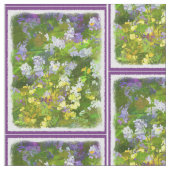Wildblumen Impasto Malerei - Originelle Blume Kuns Stoff (Nahaufnahme)