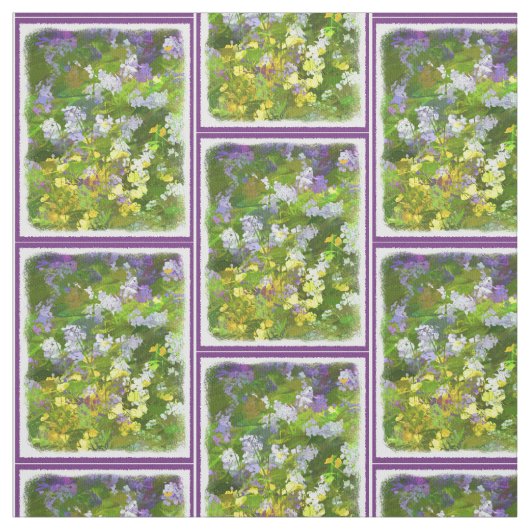 Wildblumen Impasto Malerei - Originelle Blume Kuns Stoff (Muster)