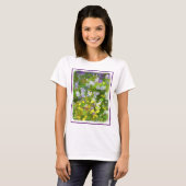 Wildblumen Impasto Malerei - Originelle Blume Kuns T-Shirt (Vorne ganz)