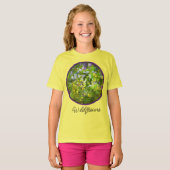 Wildblumen Impasto Malerei - Originelle Blume Kuns T-Shirt (Vorne ganz)