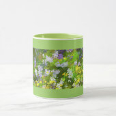 Wildblumen Impasto Malerei - Originelle Blume Kuns Tasse (Zentrum)