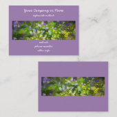 Wildblumen Impasto Malerei - Originelle Blume Kuns Visitenkarte (Vorne/Hinten)