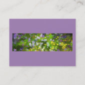 Wildblumen Impasto Malerei - Originelle Blume Kuns Visitenkarte (Rückseite)