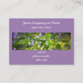 Wildblumen Impasto Malerei - Originelle Blume Kuns Visitenkarte (Vorderseite)