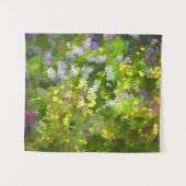 Wildblumen Impasto Malerei - Originelle Blume Kuns Wandteppich (Vorderseite (Horizontal))