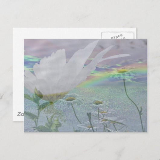 Wildblumen in 3d postkarte (Vorne/Hinten)