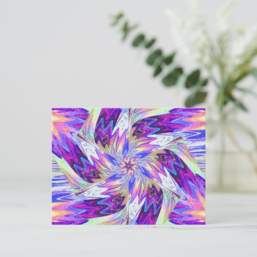 WILDBLUMEN IN ABSCHNITTEN 1 Postkarte (Stehend Vorderseite)