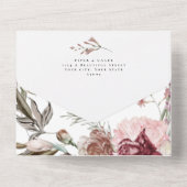 Wildblumen in Aquarellfarben, die alle in einem Ei All In One Einladung (Rückseite)